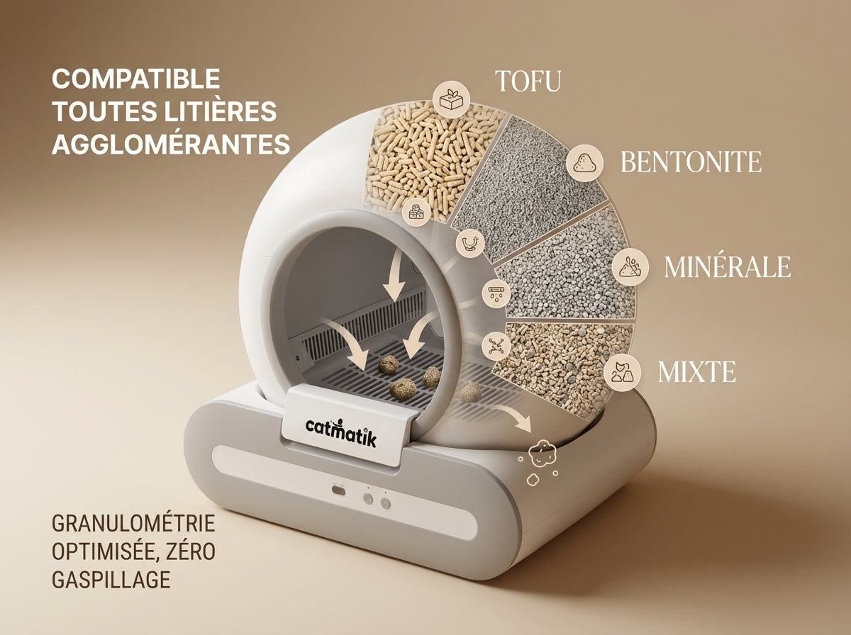 Litière Automatique Connectée Compacte - Photo principale