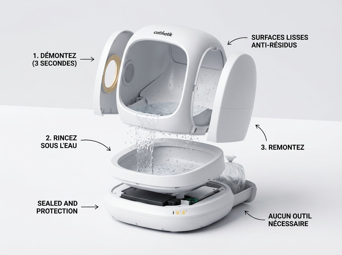 Litière Automatique Entrée Basse - Photo principale