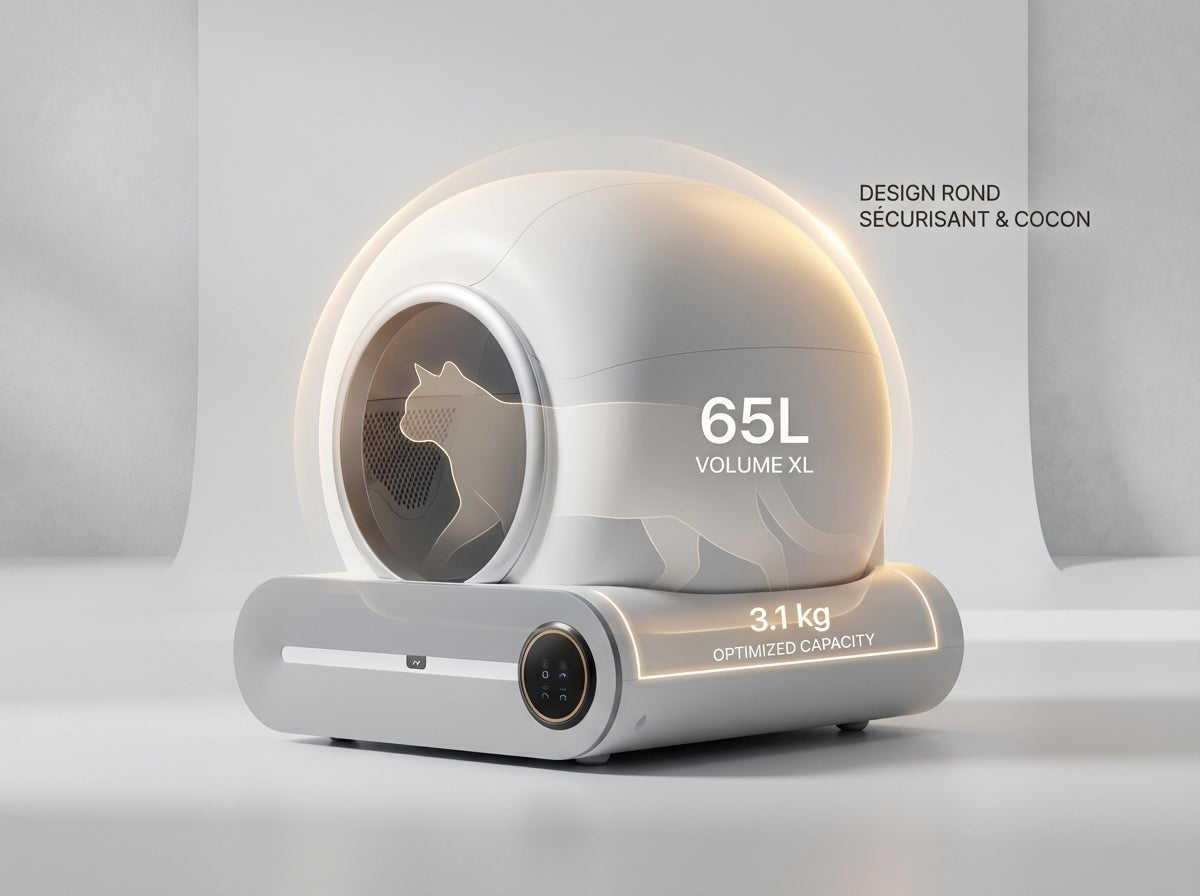 Litière Automatique Fermée Anti-Odeur - Photo principale