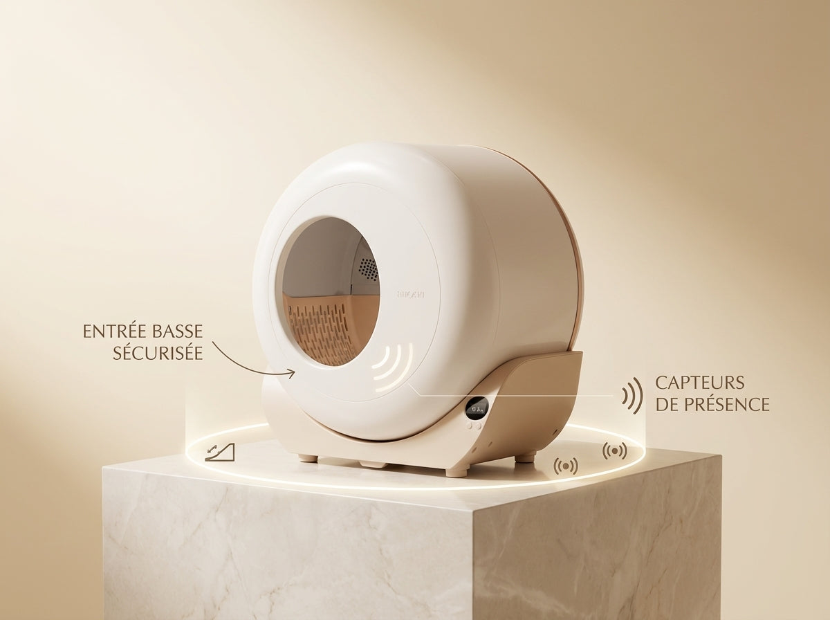 Litière Automatique Multi-Chat Suivi Santé - Photo principale