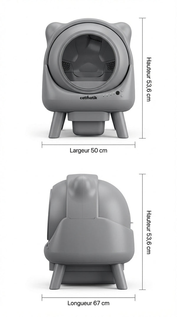 Litière Automatique Premium Silencieuse - Photo principale