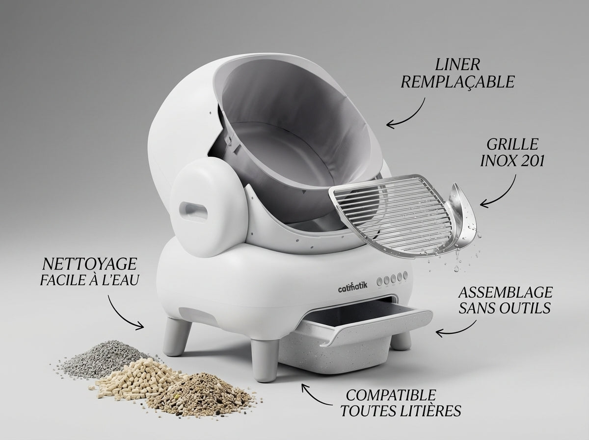 Litière Automatique Sans Contact - Photo principale