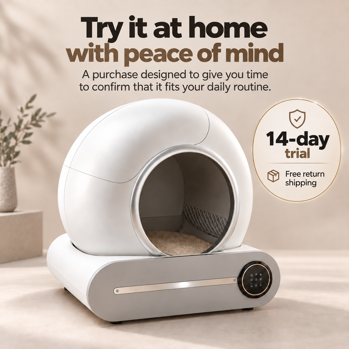 CatMatik Halo — Smart self-cleaning litter box
