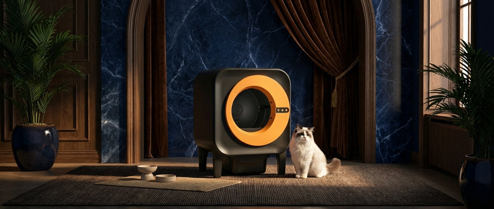 Litière Automatique Anti-Projections - Photo principale