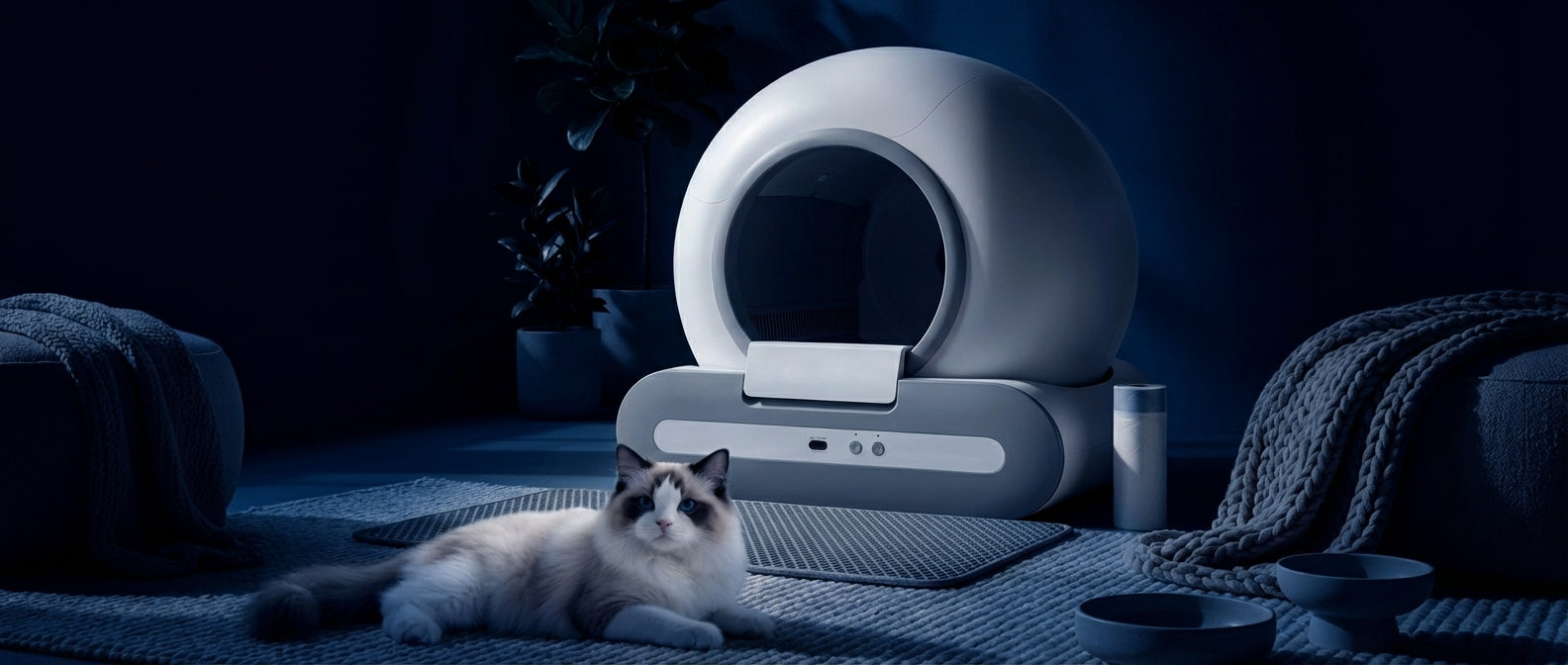 Litière Automatique Connectée Compacte - Photo principale