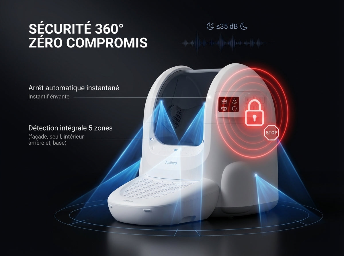 Litière Automatique Haute Sécurité - Photo principale