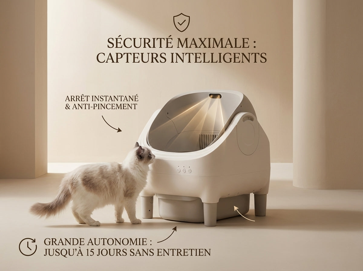 Litière Automatique Ouverte XXL - Photo principale