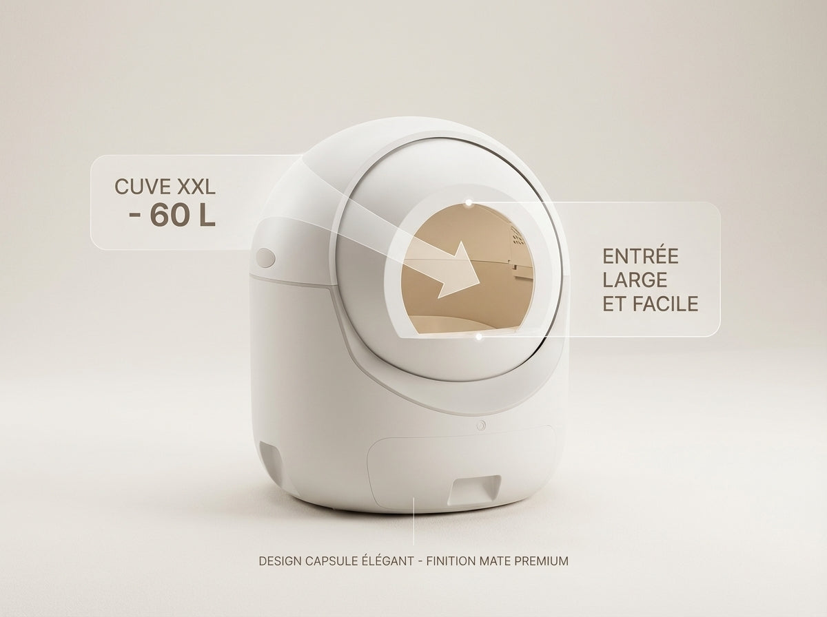 Litière Automatique Pour Petits Espaces - Photo principale