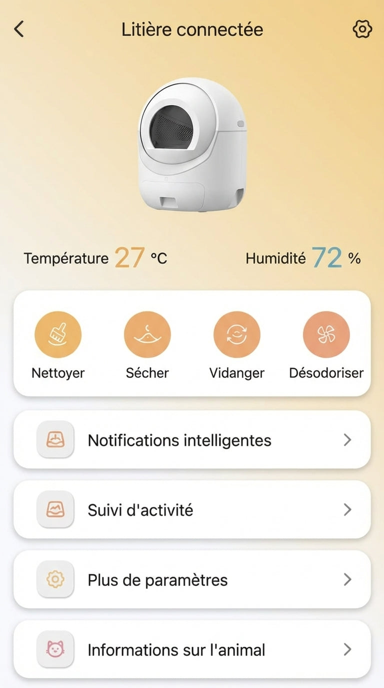 Litière Automatique Pour Petits Espaces - Photo principale