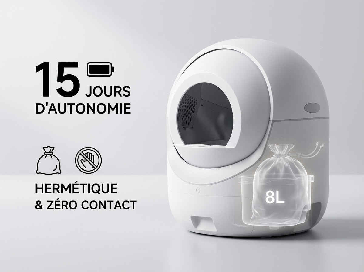 Litière Automatique Pour Petits Espaces - Photo principale