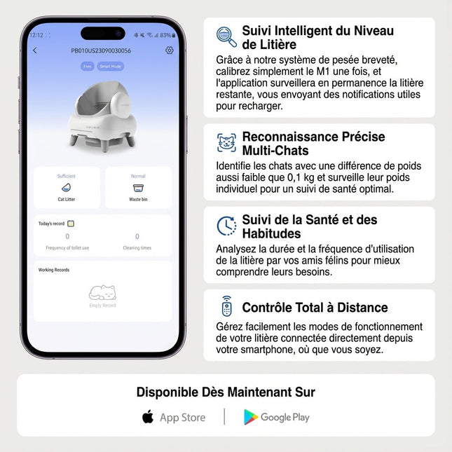 Litière Automatique Sans Contact - Photo principale