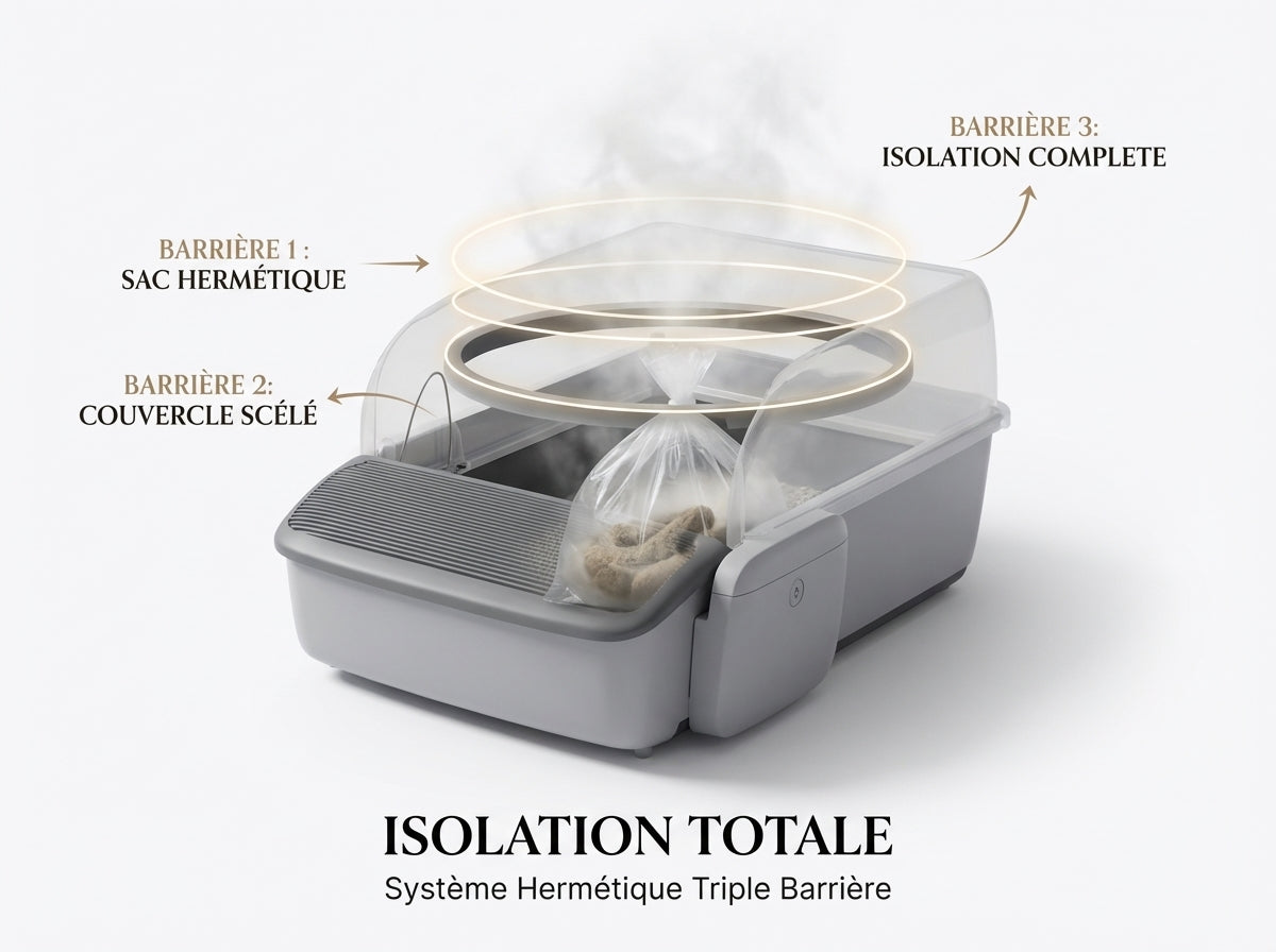 Litière Automatique Semi-Ouverte - Photo principale